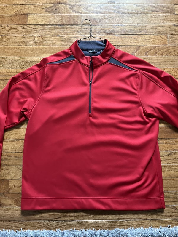 Walter Hagen 1/2 Zip Golf Pullover, Red