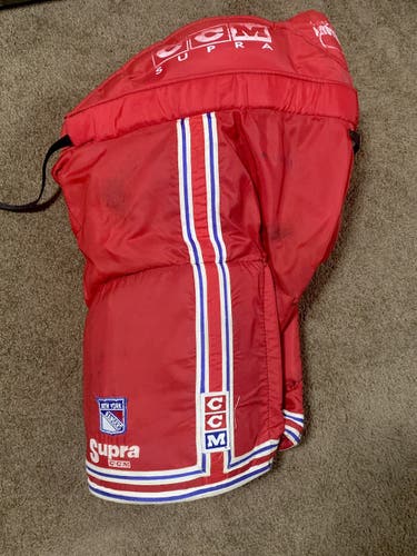VINTAGE NHL NEW YORK RANGER HOCKEY PANTS AMAZING SHAPE XL LARGE