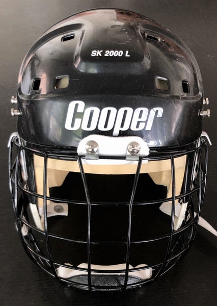 Helmet Used Large Cooper SK2000L and HM50M cage