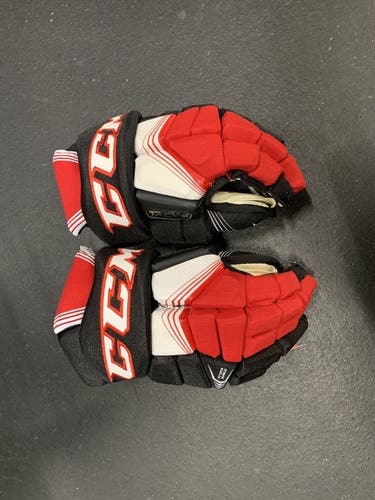 New 13” CCM Super Tacks Gloves Red/black/white