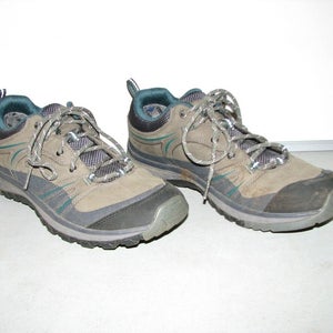 Keen Terradora Leather Waterproof Women's Gray Hiking Trail Shoes ~ Size 9.5W