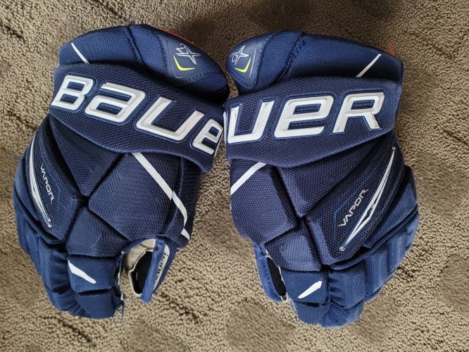 Bauer Vapor 2X hockey gloves size 13" navy blue
