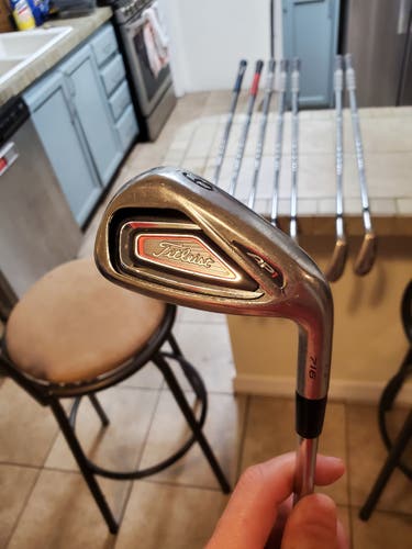 Iron Set Used Men's Titleist Right Handed AP1 Stiff Flex Steel Shaft