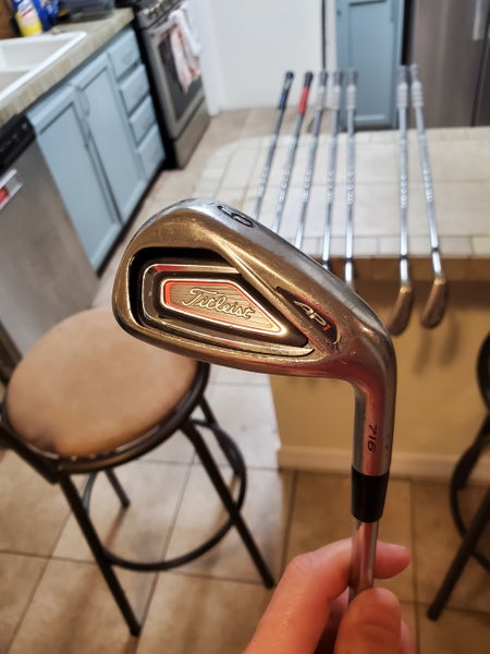 Iron Set Used Men's Titleist Right Handed AP1 Stiff Flex Steel Shaft