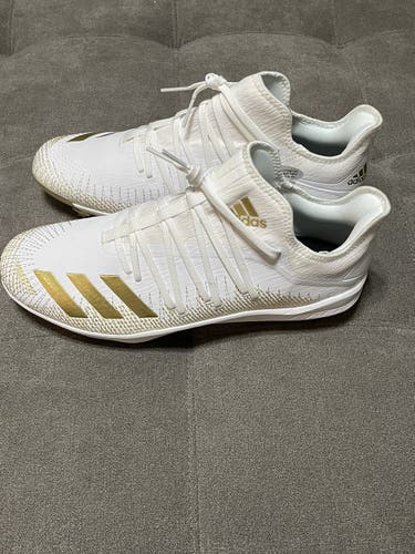 Gold Men's Metal Adidas Adizero Afterburner Sz 14