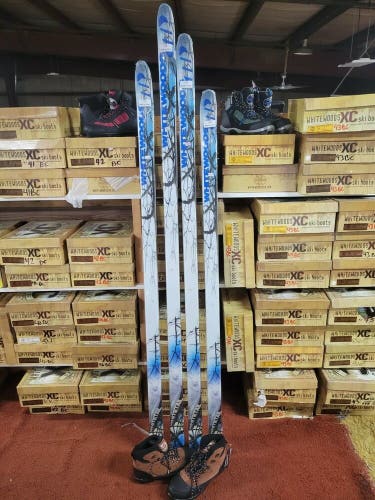 NEW WHITEWOODS Cross Country Back Country BC Package Bundle Kit Skis Boots Poles
