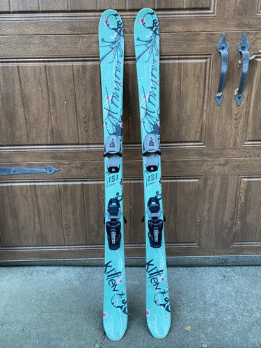 Salomon Kitten Skis - Girls 131 with Marker bindings