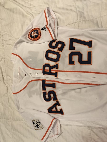 Jose Altuve Autographed Houston Astros Majestic Jersey w/ WS Patch