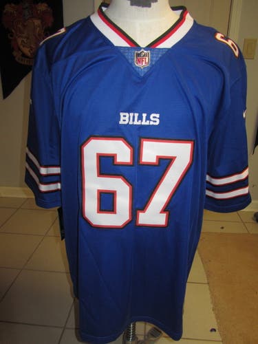 BUFFALO BILLS NFL JERSEY -  #67 ADULT XXL 2XL