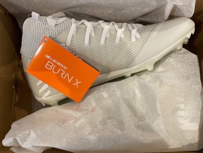 White Men's Size 11.5 (Women's 12.5) New Balance Burn X Mid
