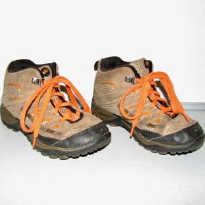 Merrell Chameleon Mid Vent Kids/Boys/Girls Walnut Hiking Boots Shoes ~ Size 12