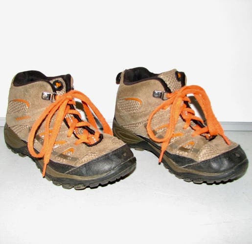 Merrell Chameleon Mid Vent Kids/Boys/Girls Walnut Hiking Boots Shoes ~ Size 12