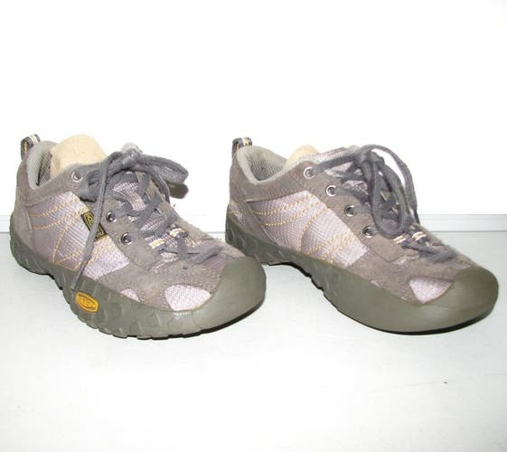 Keen 1006955 Kids/Boys/Girls Gray Low-Top Lace-Up Trail Hiking Shoes ~ Size 1