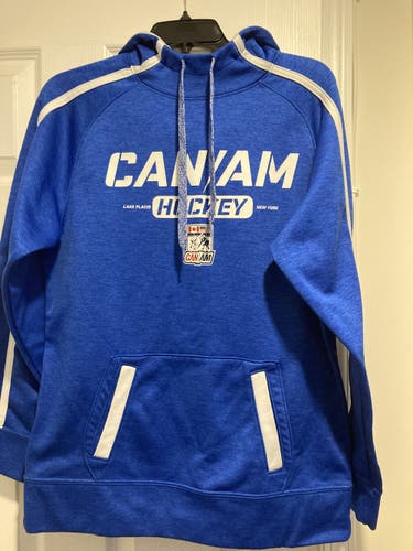 Blue Can/Am Hockey Sweatshirt Adult Used size adult small