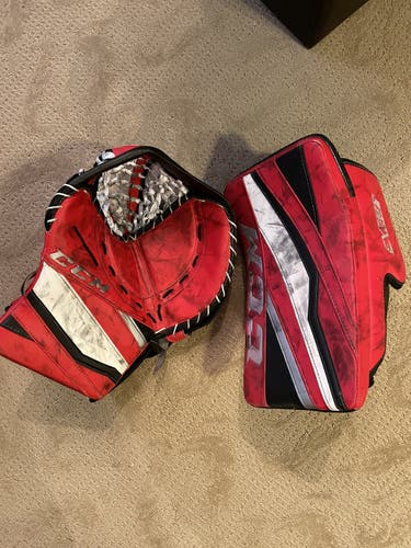 CCM EFlex 3 glove and blocker