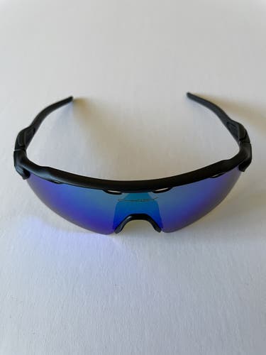 NEW Oakley Radar EV Path Sunglasses - Black Frame w/ Blue/Green Multilayer Lens