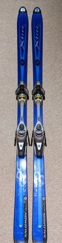 Skis Used Men's Salomon All Mountain X-Free 8 With Bindings Max Din 10