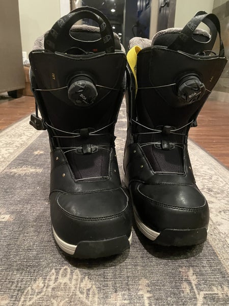 Snowboard Boots Unisex Used Size 8.0 (Women's 9.0) Salomon Ivy Boa Adjustable Flex All Mountain