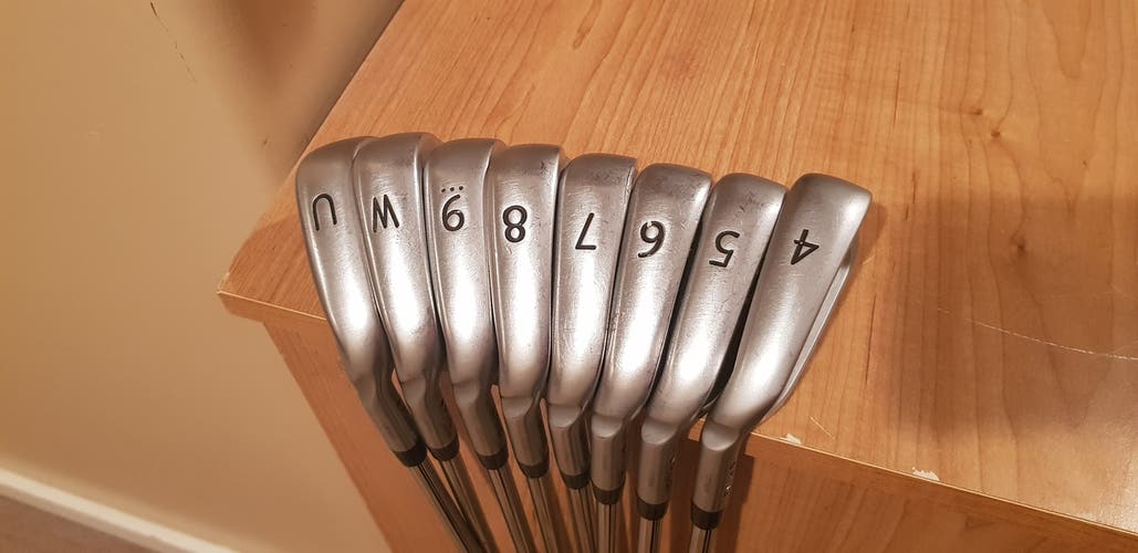 Iron Set Used Men's Ping Left Hand I20 Stiff Flex Steel Shaft