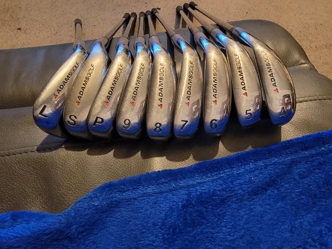 Iron Set Used Men's Adams GT500 Right Handed Regular Flex Steel Shaft