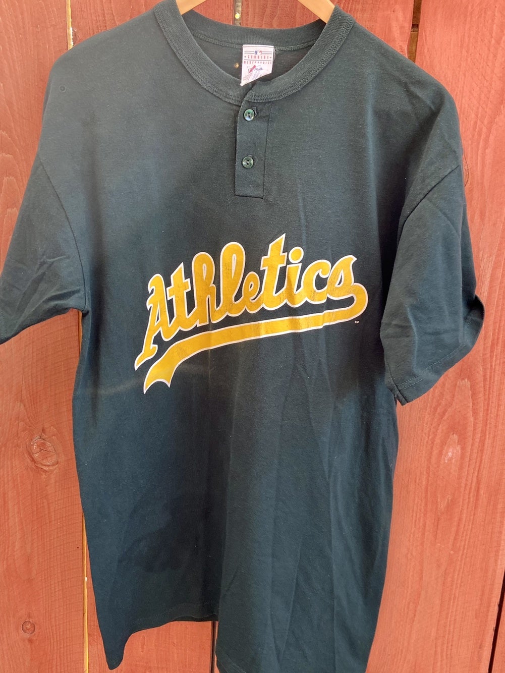 Majestic, Shirts, New Majestic Oakland Athletics Shirt Mens Small Mlb  Baseball Green Sports Team