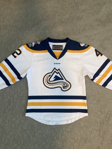 NH Avalanche Hockey Game CCM Jersey