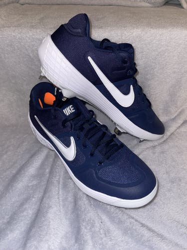 Navy Blue Adult Metal Nike Nike Alpha Huarache Elite 2 Size 10.5