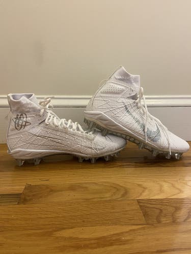 Nike Men's White Alpha Huarache 7 Elite Cleats