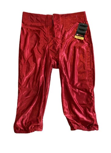 NWT Wilson F5625 Men's Poly Stretch Lustre Football Pants Scarlet Size X-Large