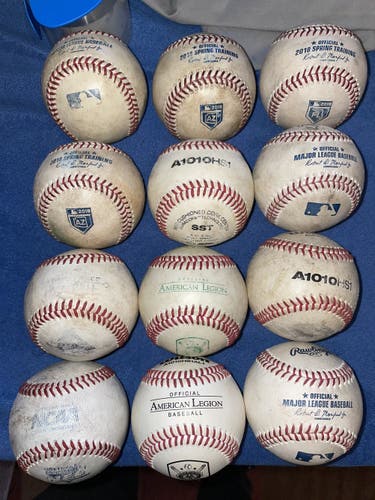 1 Dozen used baseballs