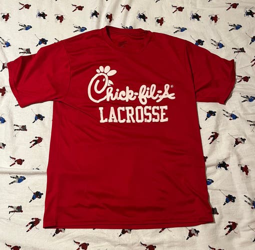 Chickfila Lacrosse Shirt - Red - Large