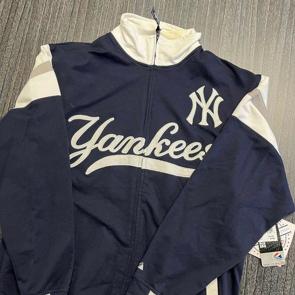 New York Yankees Jacket Men Large XL Adult Blue MLB Baseball NYY MLB Zip  NWT