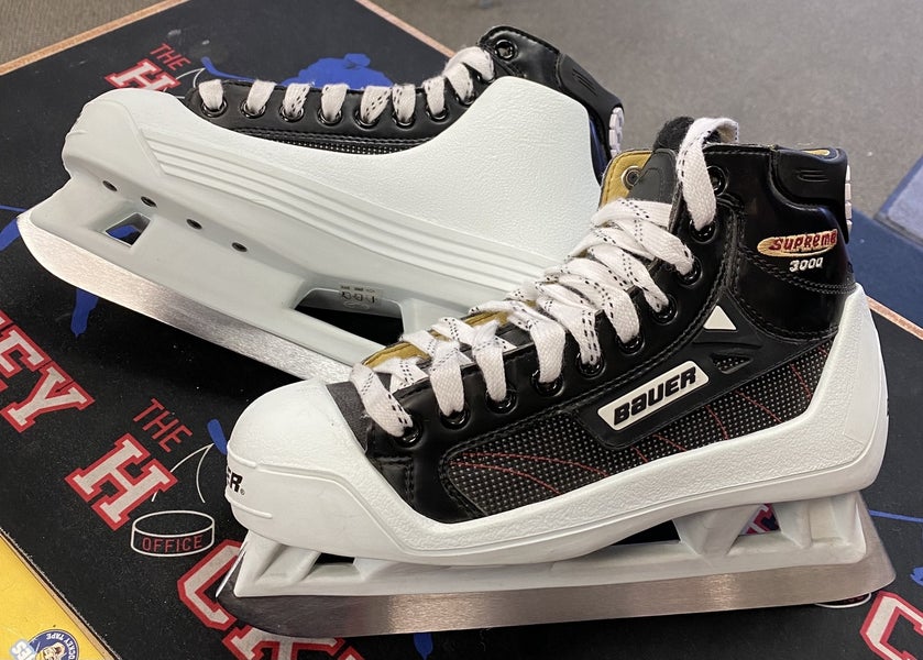 Junior Bauer Regular Width Size 5.5 Supreme 3000 Hockey Goalie Skates
