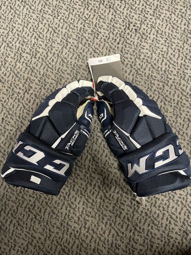 CCM Tacks 9080 14” Navy hockey gloves
