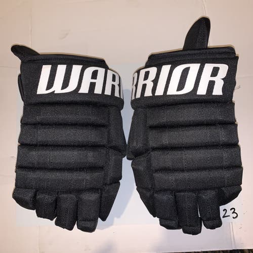 MIC Black Zetterberg Spec Gloves Used Warrior Franchise 13" Pro Stock