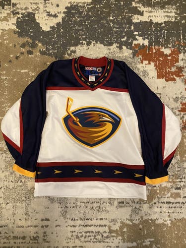 Atlanta Thrashers White Men's Medium CCM  Jersey