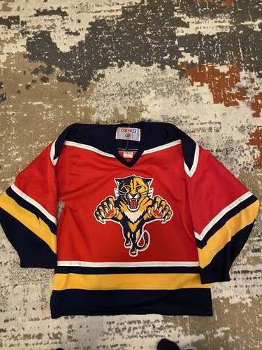 Florida Panthers Red Vintage CCM Jersey Medium