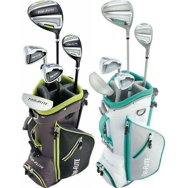 Top Flite Green Kids Junior 5 Pc Golf Club Set Youth Right Hand w