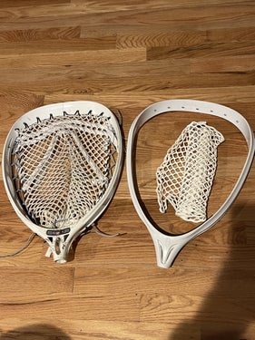 Harrow Barricade Strung Lacrosse Goalie Head White Harrow Barricade Strung Lacrosse Goalie Head White