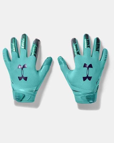 new UA UNDER ARMOUR F7 RECEIVER FOOTBALL GLOVES, youth L/large limited edition