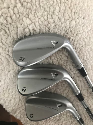 TaylorMade Right Handed Milled Grind 3 Wedges  50-9, 56-12, 60-8