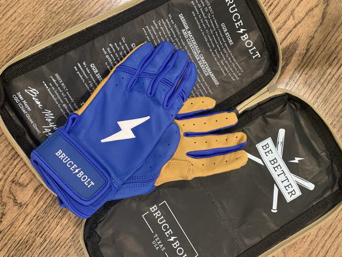 Bruce Bolt Youth Medium Batting Gloves New