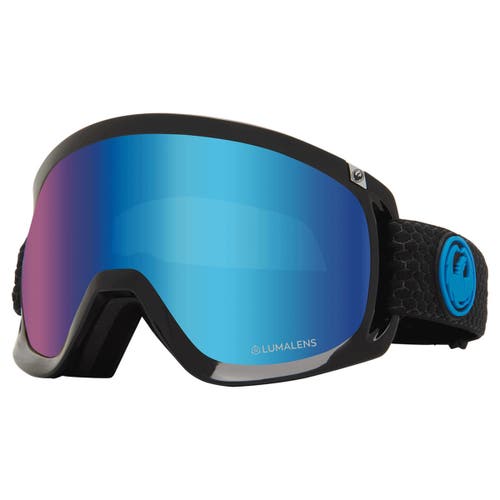 Ski Goggles New Dragon D3 OTG with Blue Ion + LumaLens Amber (HM17)
