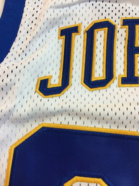 JerseyCreater Throwback Jordan #23 High School Basketball Jerseys Laney Stitched Custom Name;Youth/Kids/Toddler/Adut Size;White Blue Yellow