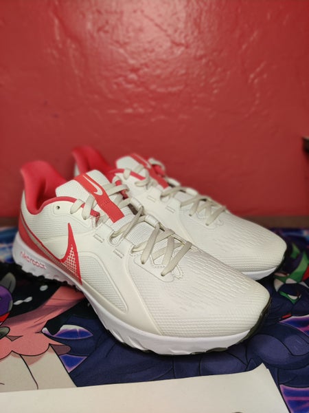 Nike Mens Size 10.5 React Infinity Pro Golf Shoes Sail White Ember CT6620-104