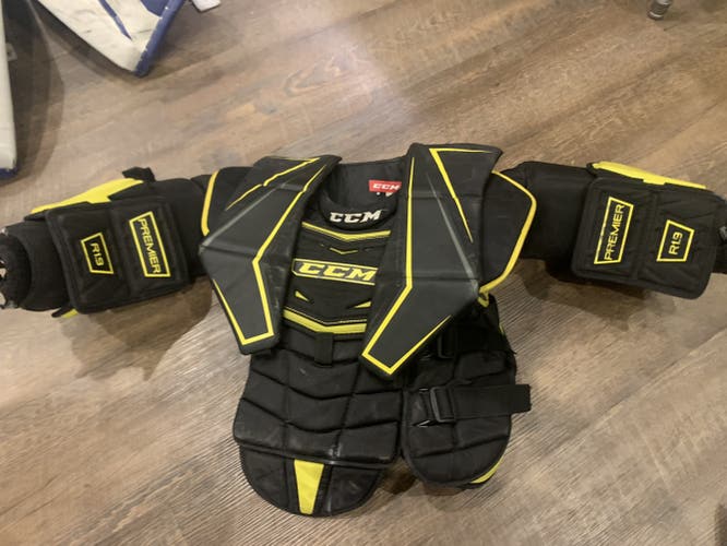 Used Small CCM  Premier R1.9 Goalie Chest Protector Intermediate Small