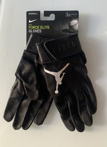 Jordan Batting Gloves NWT Black Adult Multi Size