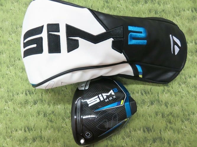 LH * MINT * Taylormade SIM 2 MAX 9* Driver HEAD + HC #GX-61bt