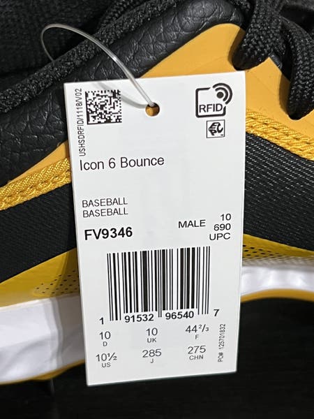 adidas Icon 6 Bounce Metal Baseball Cleats Men's Size 10.5 FV9346 Yellow /  Black / White. | SidelineSwap | Buy and Sell on SidelineSwap