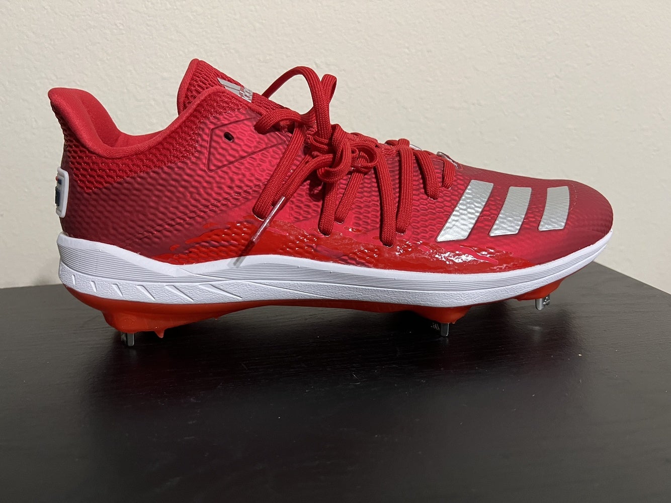 adizero baseball cleats red